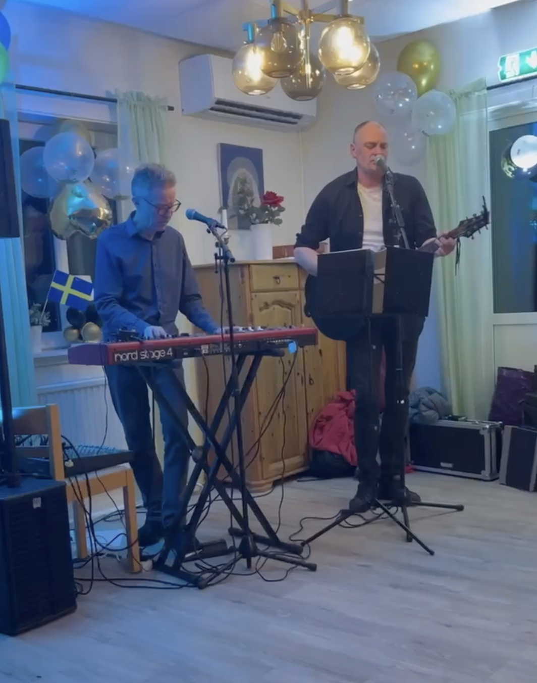Micke och stefan på privat fest